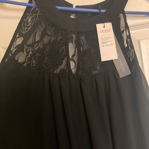 Black halter dress
